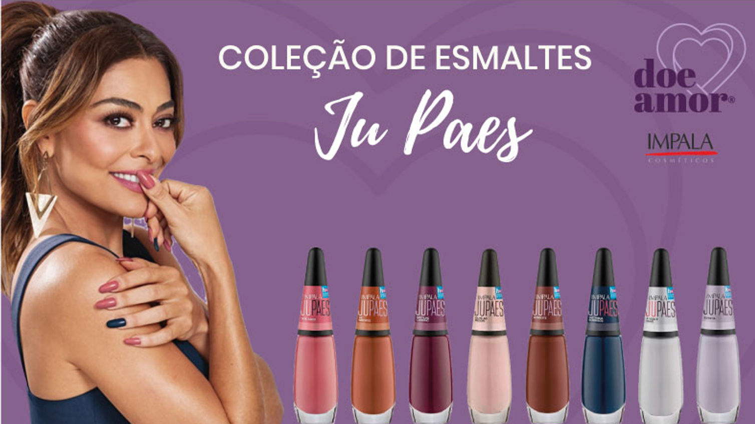 Coleção de esmaltes Ju Paes (depoimento)